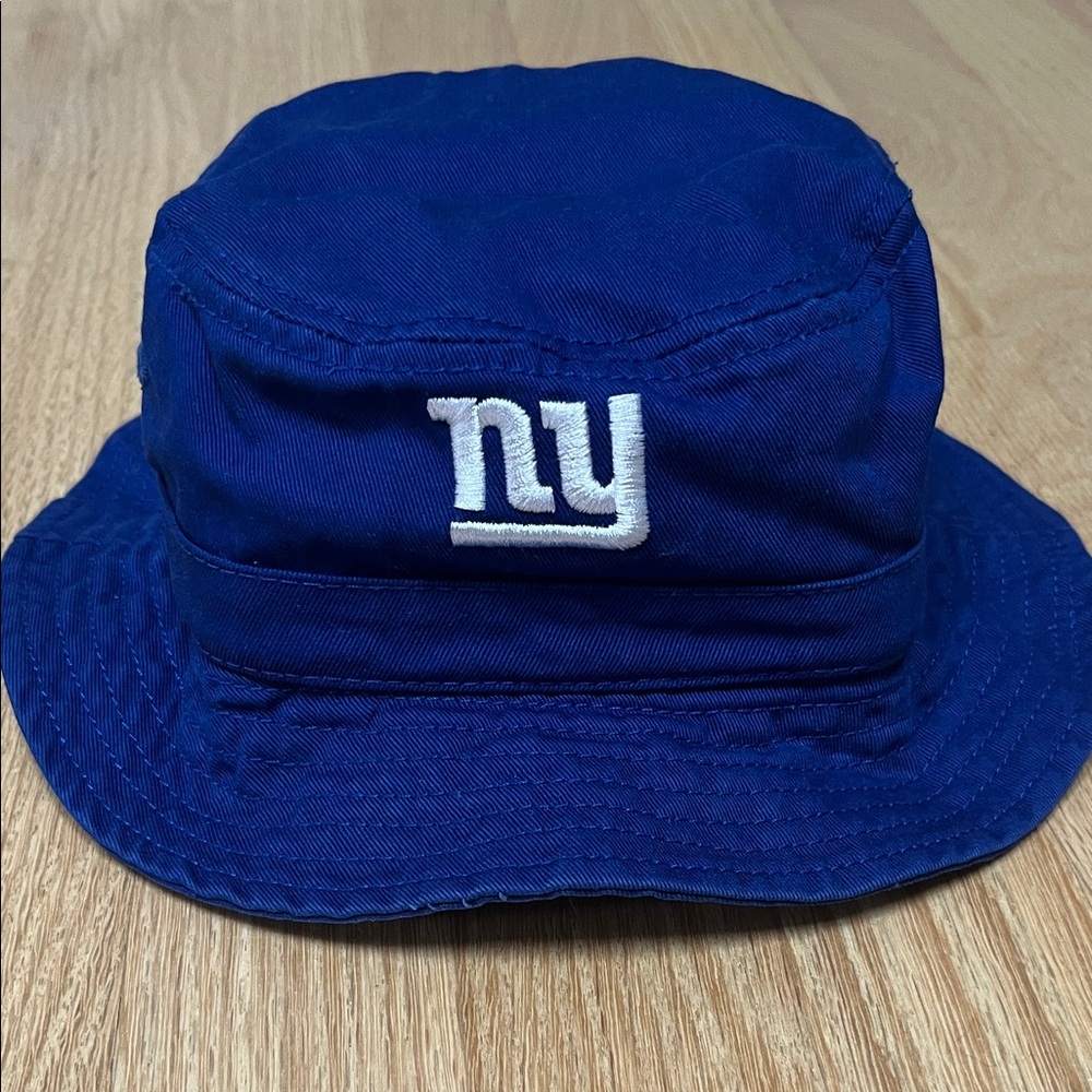 NY Giants Bucket Hat with NY Logo